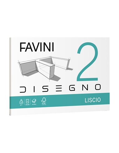 ALBUM FAVINI 2 33X48CM 110GR 10FG LISCIO A170313 FAVINI ALBUM DISEGNO BIANCO