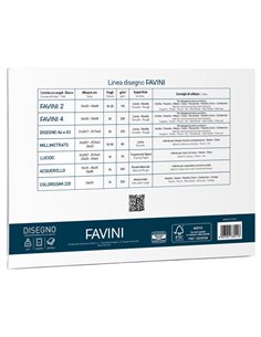 ALBUM FAVINI 4 24X33CM 220GR 20FG LISCIO A166504 FAVINI ALBUM DISEGNO BIANCO 2