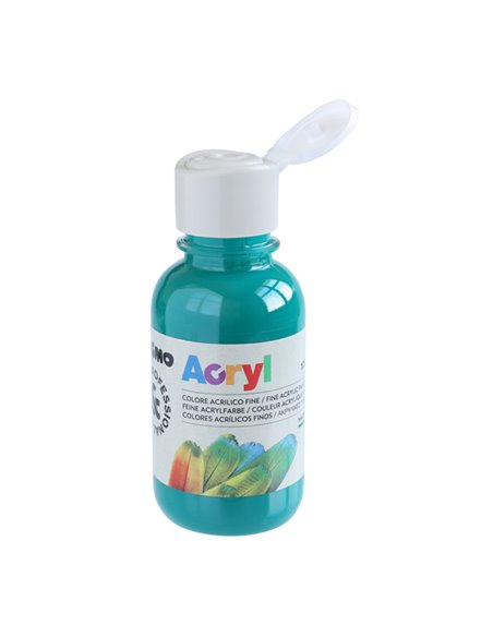 Colore acrilico fine Acryl 125ml verde smeraldo PRIMO 402TA125641 PRIMO TEMPERE