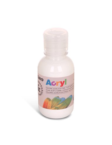 Colore acrilico fine Acryl 125ml bianco PRIMO 402TA125100 PRIMO TEMPERE