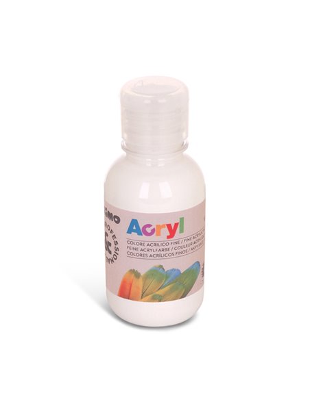 Colore acrilico fine Acryl 125ml bianco PRIMO 402TA125100 PRIMO TEMPERE