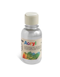 Colore acrilico fine Acryl 125ml argento PRIMO 402TA125910