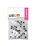 OCCHIETTI ADESIVI TONDI BUSTA DA 50 PZ. MISURE ASSORTITE DECO 11495