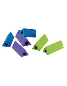 IMPUGNATURA TRIANGOLARE PER MATITE SET 6 PZ. IKONA+ 11448 IKona+ BAGNADITA-DITALI IN GOMMA