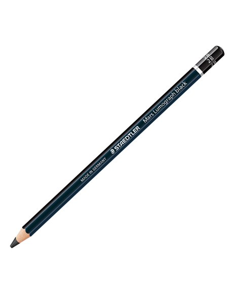 MATITA TIPO CARBONCINO MARS LUMOGRAPH BLACK 2B STAEDTLER 100B-2B STAEDTLER MATITE GRAFITE