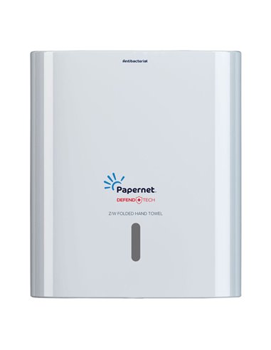 Dispenser ASCIUGAMANI PIEGATI Z/W BIANCO Hi-Tech 416148 PAPERNET ACCESSORI PER IL BAGNO E DISPENSER