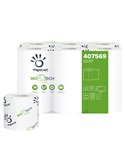 Pacco 12RT carta igienica classica 2veli 18,2mt 165 strappi BioTech Papernet 407569