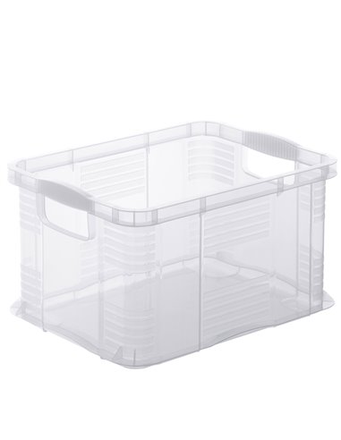 CONTENITORE PORTAOGGETTI A4 17,5LT TRASPARENTE F600156 ROTHO CONTENITORI MULTIUSO