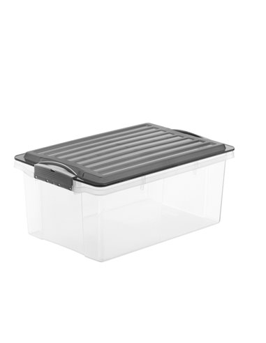 CONTENITORE Compact A4 19Lt con COPERCHIO NERO F717766 ROTHO CONTENITORI MULTIUSO