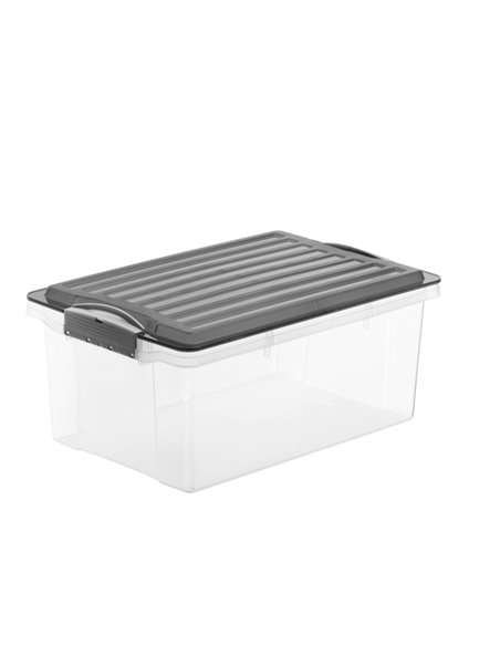 CONTENITORE Compact A4 19Lt con COPERCHIO NERO F717766 ROTHO CONTENITORI MULTIUSO