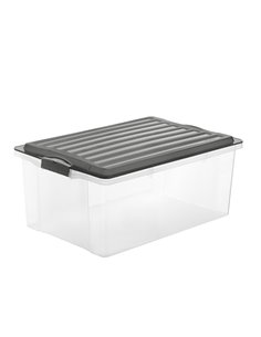 CONTENITORE Compact A3 38Lt con COPERCHIO NERO F717677 ROTHO CONTENITORI MULTIUSO