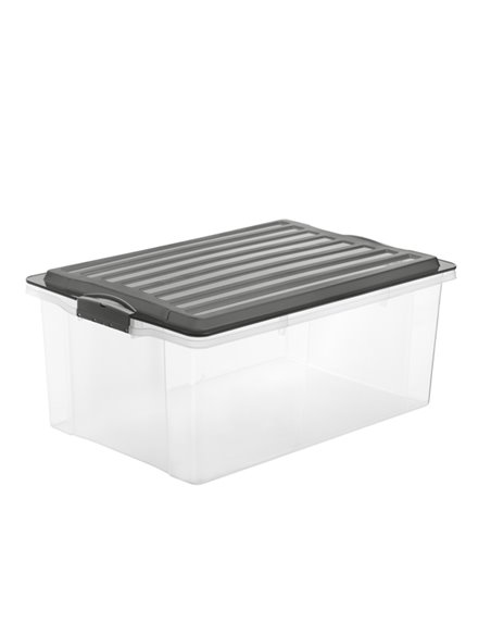 CONTENITORE Compact A3 38Lt con COPERCHIO NERO F717677 ROTHO CONTENITORI MULTIUSO
