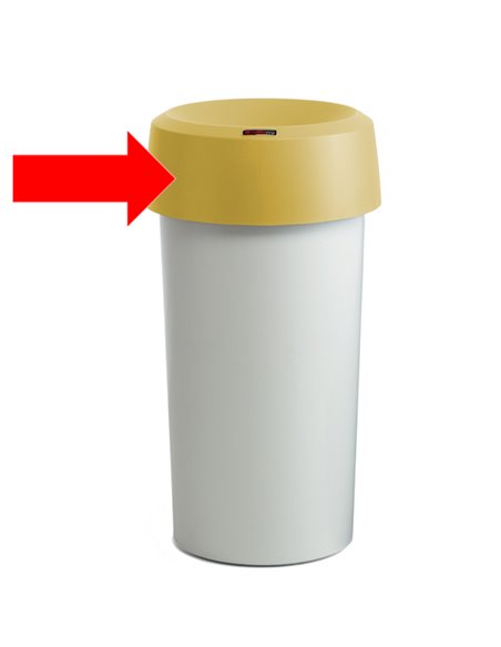 COPERCHIO ad ANELLO GIALLO MODO Round Rotho F800003