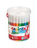 Barattolo 50 pennarelli Jumbo lavabili colori assortiti CARIOCA 42312
