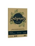 Carta Calligraphy Nature CRUSH A4 50fg 120gr oliva FAVINI A69N534