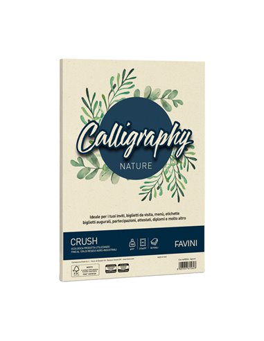 Carta Calligraphy Nature CRUSH A4 50fg 100gr agrumi FAVINI A69Q534