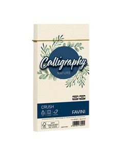 25 buste Calligraphy Nature CRUSH 100gr 110x220mm agrumi FAVINI A57Q104 FAVINI CARTE EVENTI-INVITI
