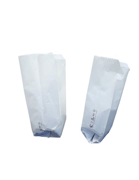 100 SACCHETTI BIANCHI 10x24cm +7cm IN CARTA KRAFT 100501154 FAVORIT SHOPPERS E BUSTE IN CARTA