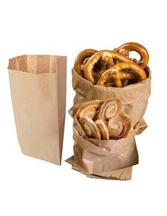 100 SACCHETTI AVANA 17x34cm +6cm IN CARTA KRAFT Rex Sadoch MLN06 REX SADOCH SHOPPERS E BUSTE IN CARTA