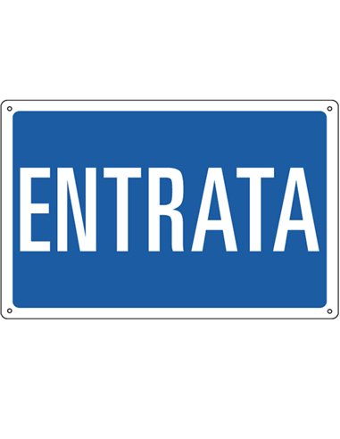 CARTELLO ALLUMINIO 30x20cm 'Entrata' 3151 CARTELLI SEGNALATORI CARTELLI INFORMATIVI