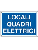 CARTELLO ALLUMINIO 30x20cm 'Locale quadri elettrici' 3183