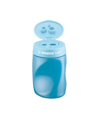 TEMPERAMATITE EASY 3 FORI C/CONTENITORE ERGONOMICO BLU PER DESTRIMANI STABILO 4502/2