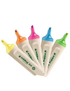 ASTUCCIO 4 EVIDENZIATORE 24 ECOLINE EDDING 4-24-4S EDDING COLORE LIQUIDO 2