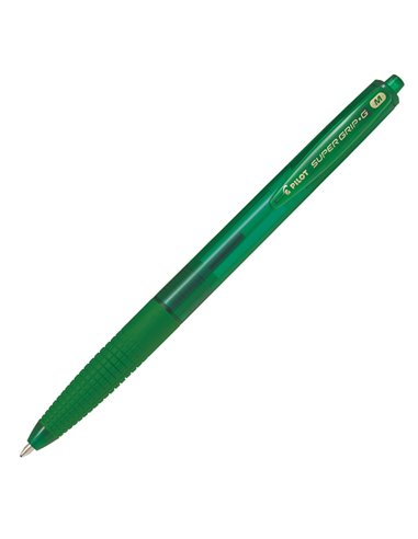 Penna a scatto SUPERGRIP G punta 1,00mm verde PILOT 001617