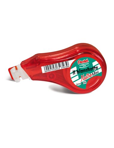 CORRETTORE A NASTRO IL BIANCHETTO MINI 5MMX6MT ZTN25BWI PENTEL ZTN25BWI PENTEL CORRETTORI A NASTRO
