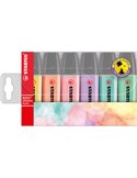 BUSTA 6 EVIDENZIATORI STABILO BOSS PASTEL 70/6-2