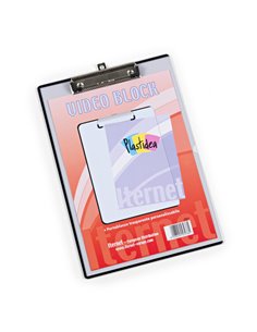 PORTABLOCCO A4 PERSONALIZZABILE IN PPL TRASPARENTE CON MOLLA IN METALLO 7078 ITERNET PORTABLOCCHI