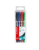 ASTUCCIO 4 FINELINER STABILO SENSOR PUNTA 0.3MM COLORI ASSORTITI 189/4