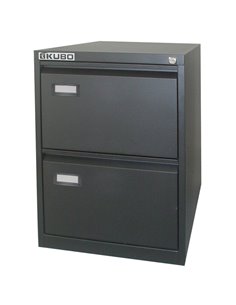CLASSIFICATORE Kubo 2 CASSETTI per CART. SOSPESE NERO H 70cm 4102 BERTESI CLASSIFICATORI E CASSETTIERE IN METALLO