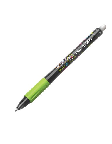 Scatola 12 penna sfera gel cancellabile GELOCITY ILLUSION 0,7mm nero BIC 516523