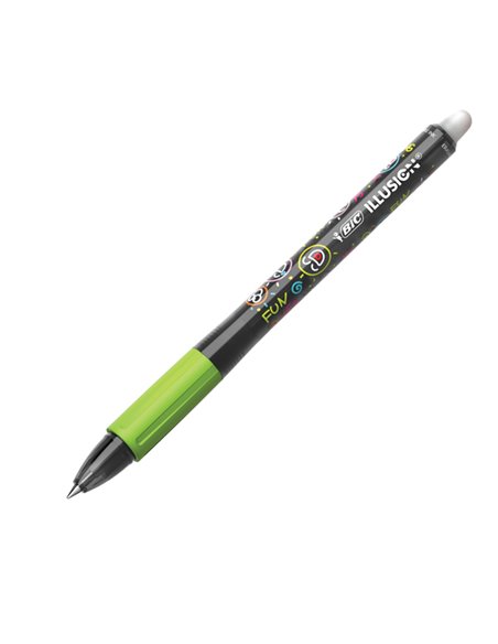 Scatola 12 penna sfera gel cancellabile GELOCITY ILLUSION 0,7mm nero BIC 516523