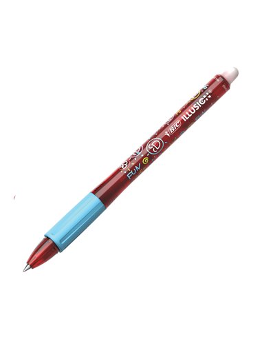 Scatola 12 penna sfera gel cancellabile GELOCITY ILLUSION 0,7mm rosso BIC 516524