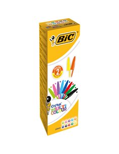 Scatola 20 penna sfera CRISTAL® MULTICOLOR 1,6mm ink ass. BIC® 926381