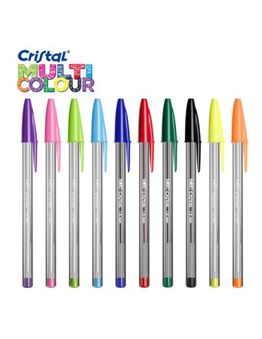 Scatola 20 penna sfera CRISTAL® MULTICOLOR 1,6mm ink ass. BIC® 926381