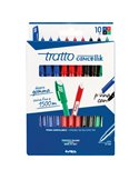 Astuccio 10 penne sfera cancellabile CANCELLIK 1,0mm ass. ro/bl/ne/ve TRATTO 832700
