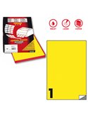 Etichetta adesiva C/503 giallo fluo 100fg A4 210x297mm (1et/fg) Markin X210C503F-GI