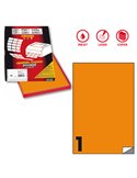 Etichetta adesiva C/503 arancio fluo 100fg A4 210x297mm (1et/fg) Markin X210C503F-AR