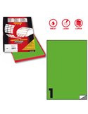 Etichetta adesiva C/503 verde fluo 100fg A4 210x297mm (1et/fg) Markin X210C503F-VE