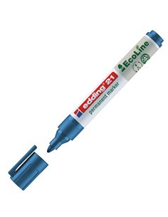 MARCATORE PERMANENTE 21 ECOLINE P.CONICA BLU EDDING 4-21003 EDDING SPECIALI (CD-VETRO-TESSUTI-ECC.)