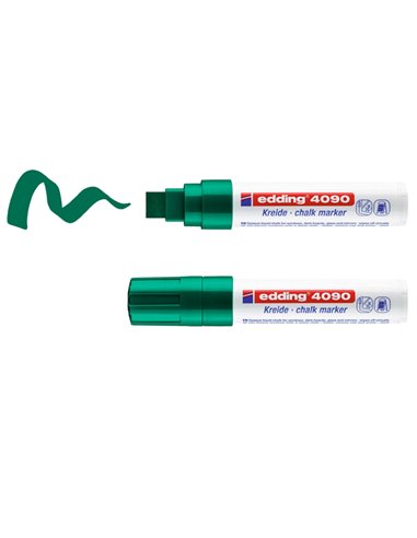 Busta 4 marcatori EDDING 4090 punta scalpello gesso liquido col.assortiti 4-4090-4999