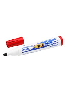 MARCATORE P.TONDA 1.5MM ROSSO Whiteboard VELLEDA® 1701 Recycled BIC® 904939 BIC PER LAVAGNE CANCELLABILI