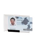 10 PORTABADGE PUSHBOX MONO per 1 TESSERA 54X87mm Durable 8922-19