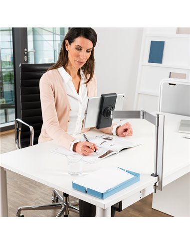 SUPPORTO TABLET 7-13" da BANCO con BRACCIO Tablet Holder Clamp Durable 8931-23 DURABLE LEGGII