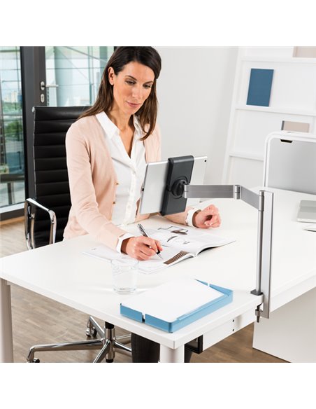 SUPPORTO TABLET 7-13" da BANCO con BRACCIO Tablet Holder Clamp Durable 8931-23 DURABLE LEGGII