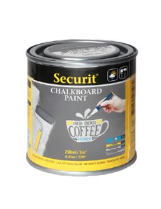 PITTURA LAVAGNA GRIGIO 250ml (3mq) Securit PNT-GY-SM SECURIT LAVAGNE NERE