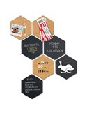 Set LAVAGNE DA PARETE Wall Hexagon Securit FB-CB-HEX
